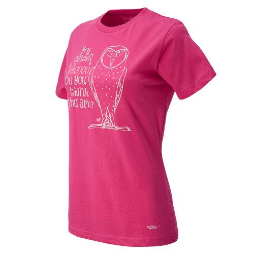 New Balance 5140 Women's Pink Ribbon Owl Tee - (rwgt5140)