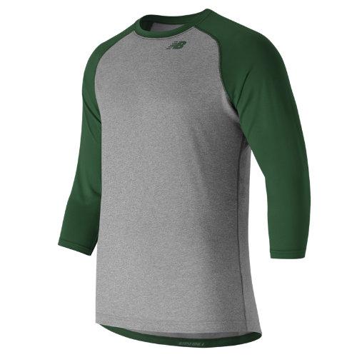 New Balance 601 Men's 3/4 Baseball Raglan Top - Green (tmmt601tdg)