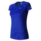 New Balance 63223 Women's Nb Ice Short Sleeve - Blue (wt63223mjm)