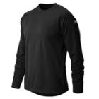 New Balance 9510 Men's Performance Fleece Baseball Pullover - Team Black (tmuj9510tbk)