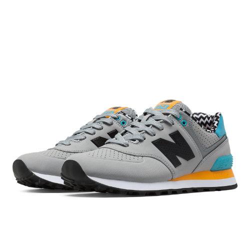 New Balance 574 Paint Chip Women's 574 Shoes - Light Grey/bayside/impulse (wl574aca)