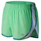 New Balance 53163 Women's Accelerate 2.5 Inch Printed Short - Green (ws53163aeg)
