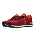 New Balance Woven 574 Men's 574 Shoes - Red, Dragonfly, Black (ml574aln)