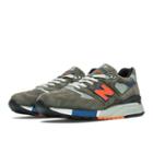 New Balance 998 Connoisseur Painters Men's Made In Usa Shoes - Olive, Grey, Orange (m998do)