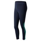 New Balance 63133 Women's Printed Accelerate Tight - Black/blue (wp63133cpd)