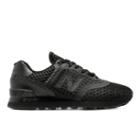 New Balance 574 Re-engineered Breathe Solid Men's Sport Style Sneakers Shoes - Black (mtl574bk)