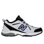New Balance 608v3 Men's Everyday Trainers Shoes - White, Black, Blue (mx608v3r)