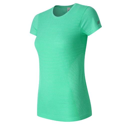New Balance 61131 Women's M4m Seamless Short Sleeve Tee - Blue (wt61131aqh)