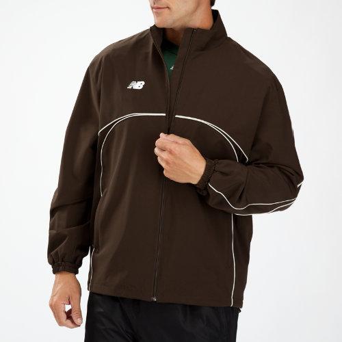 New Balance 9450 Men's Zone Warm Up Jacket - Team Brown (tmuj9450tmb)