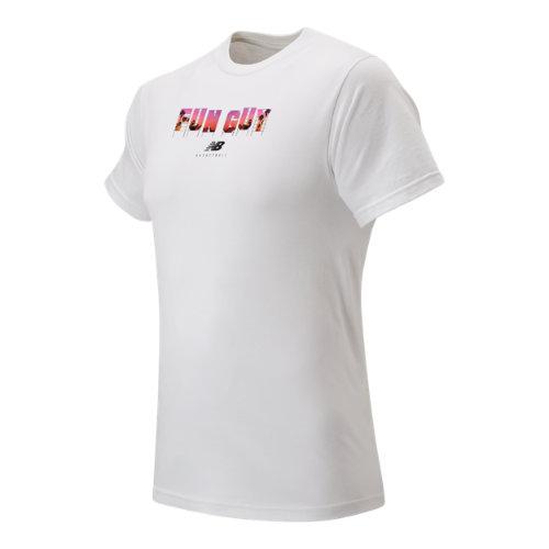 New Balance 93704 Men's Cali Fun Guy Tee - White (mt93704wt)