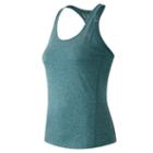 New Balance 53149 Women's Heathered Tank - Blue (wt53149cch)