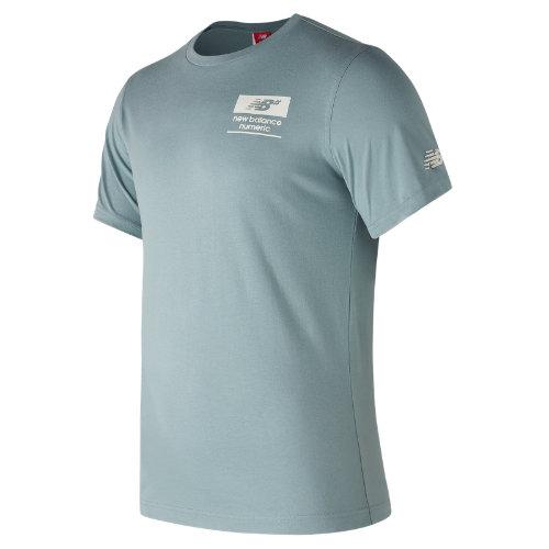 New Balance 73574 Men's Nb Numeric Stacked Tee - Grey (mt73574cyc)