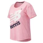 New Balance 73435 Women's Heathered Tennis Short Sleeve - (wt73435)