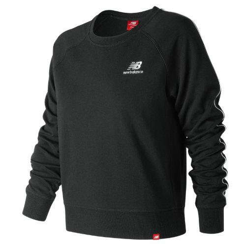 New Balance 91572 Women's Essentials Pinstripe Crew - Black (wt91572bk)