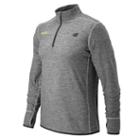 New Balance 53030 Men's Hocr In Transit Quarter Zip - Athletic Grey (mt53030eag)