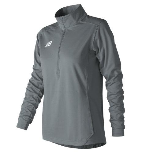 New Balance 710 Women's Lightweight Solid Half Zip - Grey (tmwt710gnm)