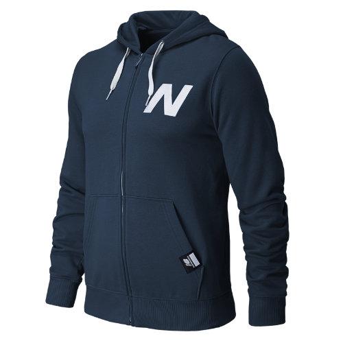 New Balance 4365 Men's Essentials Zip Up Hoodie - Navy (mej4365nv)