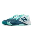 New Balance 996v2 Women's Tennis Shoes - Deep Water, White, Sea Glass (wc996bb2)