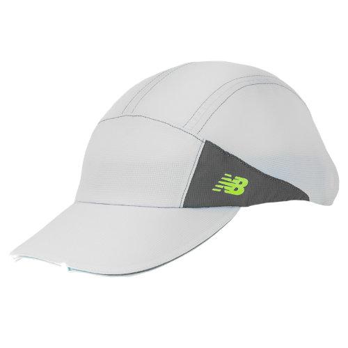 New Balance Men's & Women's Tri-viz Cap - White, Black, Yellow (nb-3031wht)