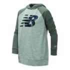 New Balance 10776 Kids' Long Sleeve Hooded Performance Top - Green (bt10776ced)