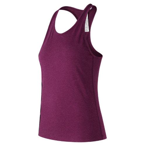 New Balance 73126 Women's Graphic Heather Tech Racerback - Purple (wt73126dmr)