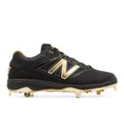 New Balance Low-cut Bold And Gold Hero 4040v3 Metal Cleat Men's Low-cut Cleats Shoes - Black/gold (l4040bg3)