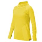 New Balance 63155 Women's J.crew M4m Seamless Hooded Pullover - Yellow (wt63155lmd)
