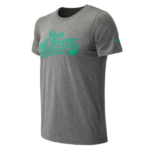 New Balance 63248 Men's Nyrr Bronx Ss Tee - Grey (mt63248vag)