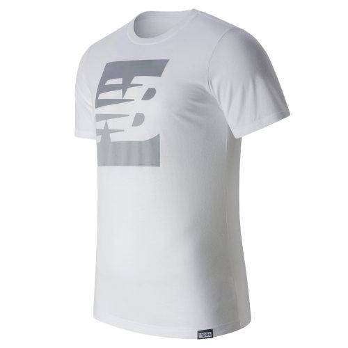 New Balance 63514 Men's Split Sport Style Tee - White (mt63514wt)