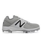 New Balance Low-cut 3000v3 Tpu Molded Cleat Men's Low-cut Cleats Shoes - Grey/white (pl3000g3)