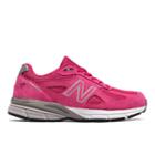 New Balance Pink Ribbon 990v4 Women's Everyday Running Shoes - Pink (w990km4)