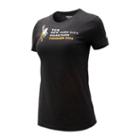 New Balance 93641 Women's Nyc Marathon Finisher Logo Tee - Black (wt93641mbk)