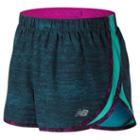 New Balance 53163 Women's Accelerate 2.5 Inch Printed Short - Green (ws53163phw)