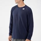 New Balance 3107 Men's Long Sleeve Tech Shirt - Navy (tmmt3107tnv)