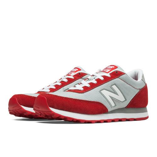 New Balance 501 Ballistic Women's Running Classics Shoes - Silver, Red (wl501bmr)