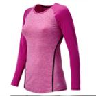 New Balance 61101 Women's Trinamic Long Sleeve Top - Pink (wt61101jjh)