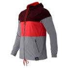 New Balance 53518 Men's 90s Run Windbreaker - Burgundy, Flame, Silver Mink (mj53518gem)