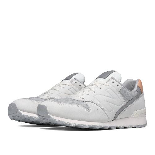 New Balance 696 Nb Grey Suits & Sneaks Women's Shoes - Sea Salt, Silver Mink (wl696gar)