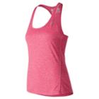New Balance 53149 Women's Heathered Tank - Pink (wt53149akh)