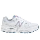 New Balance 840 Women's Health Walking Shoes - White/pink/blue (ww840wp)