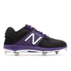 New Balance Low-cut 3000v3 Metal Cleat Men's Low-cut Cleats Shoes - Black/purple (l3000bp3)