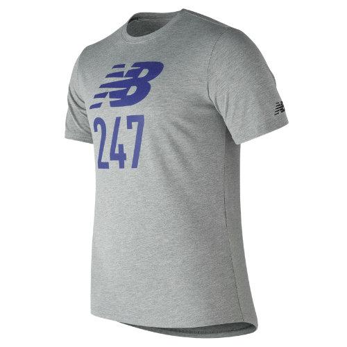New Balance 73502 Men's 247 Sport Tee - Grey (mt73502ag)