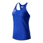 New Balance 91215 Women's Brooklyn Half Q Speed Breathe Striped Tank - (wt91215f)