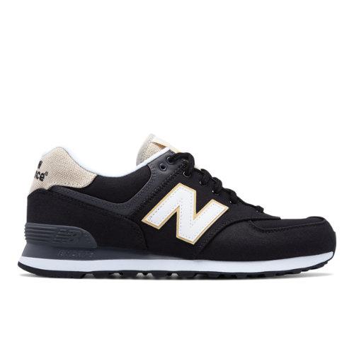 New Balance 574 Retro Surf Men's 574 Shoes - Black/white (ml574rte)