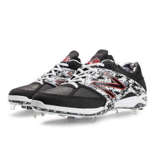 New Balance Pedroia Low-cut 4040v2 Metal Cleat Men's Low-cut Cleats Shoes - Black, White (l4040pk2)