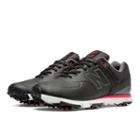 New Balance Golf Leather 574 Men's Golf Shoes - Black, Red (nbg574brd)