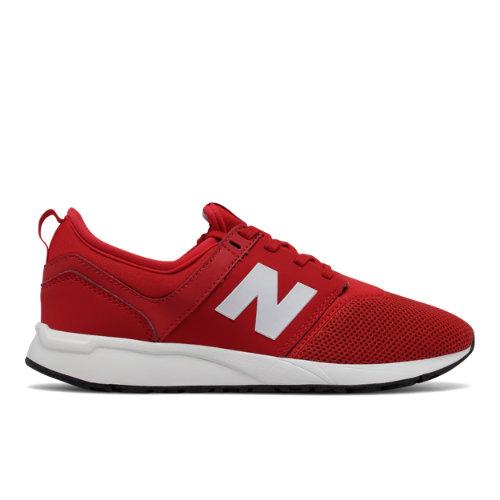 New Balance 247 Classic Kids Grade School Lifestyle Shoes - Red/white (kl247ccg)