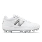 New Balance Fusev2 Tpu Women's Softball Shoes - White/silver (spfusew2)