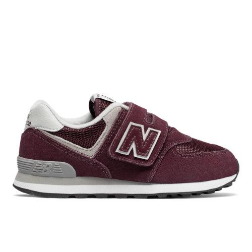 New Balance 574 Core Kids Grade School Lifestyle Shoes - Red/grey (yv574gb)