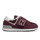 New Balance 574 Core Kids Grade School Lifestyle Shoes - Red/grey (yv574gb)